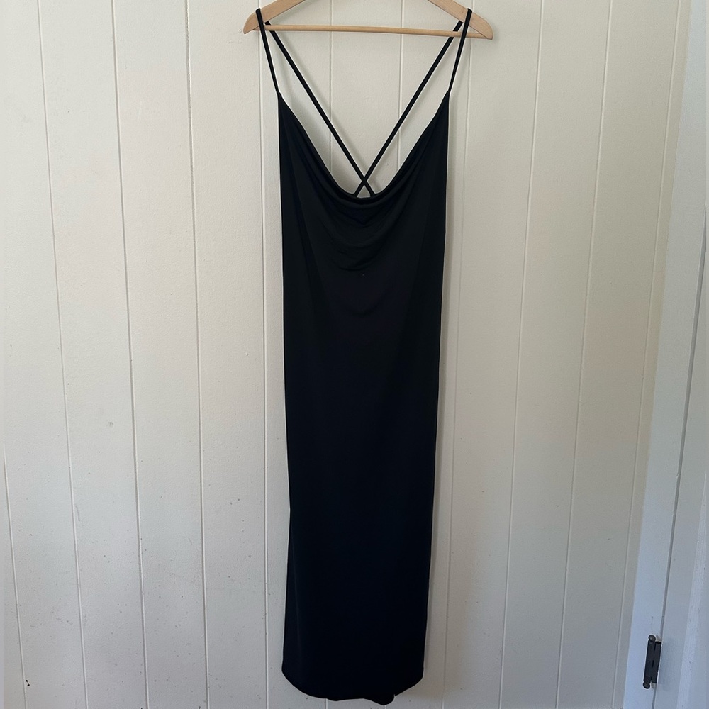 Abercrombie & Fitch Fitted Open Back Dress